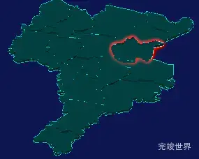 threejs沈阳市辽中区geoJson地图3d地图红色描边闪烁警报